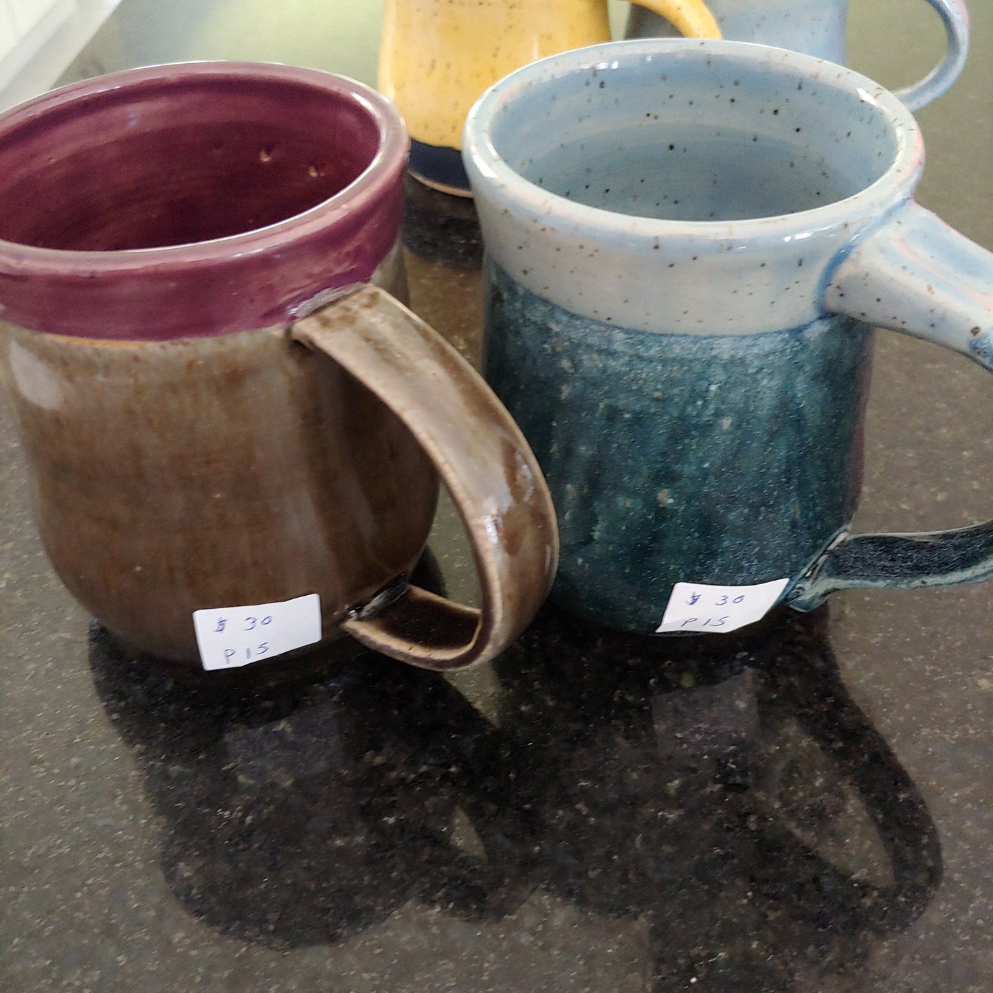 Pottery mugs