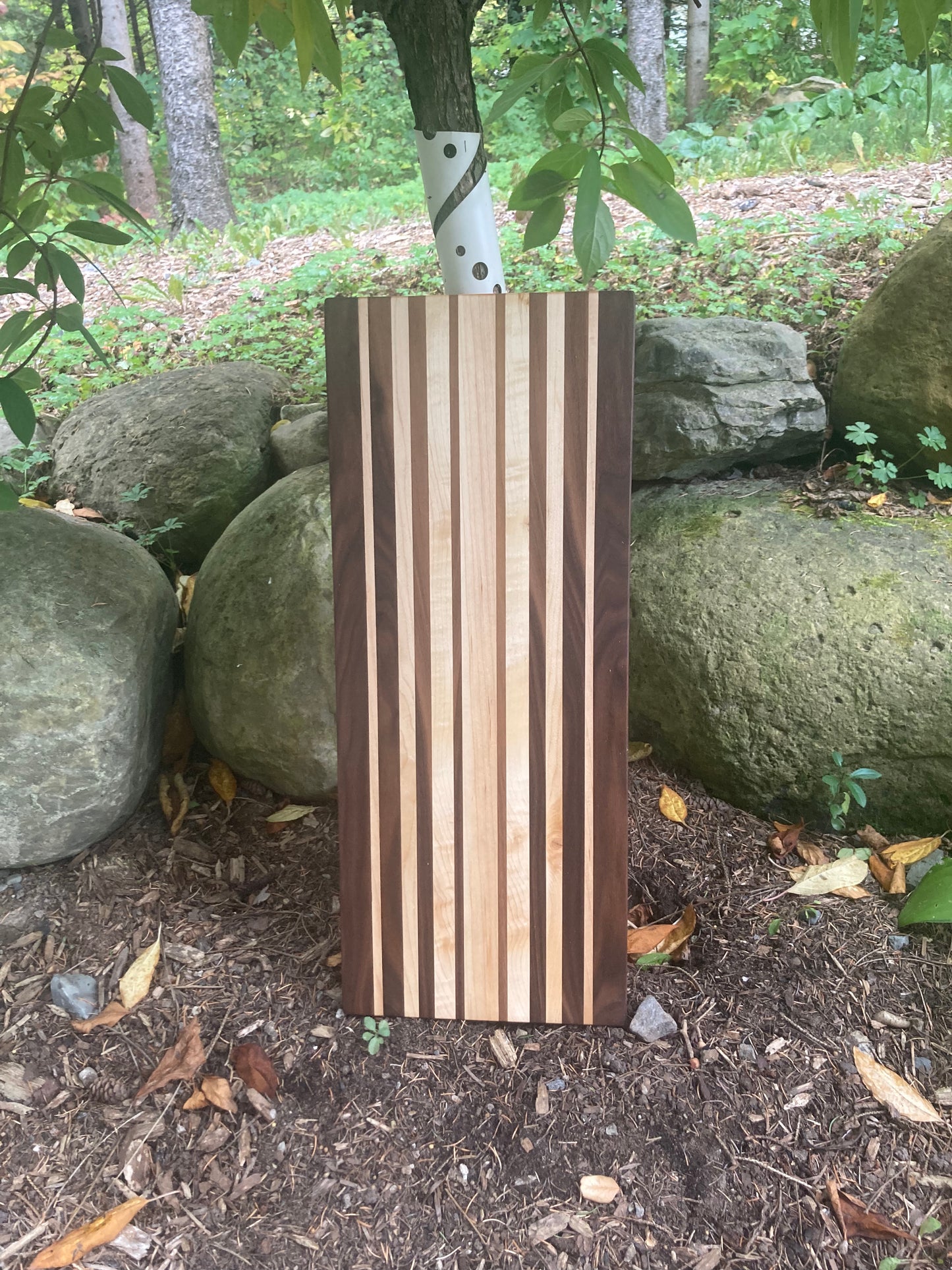 Double Fade Walnut and Maple Bread Board