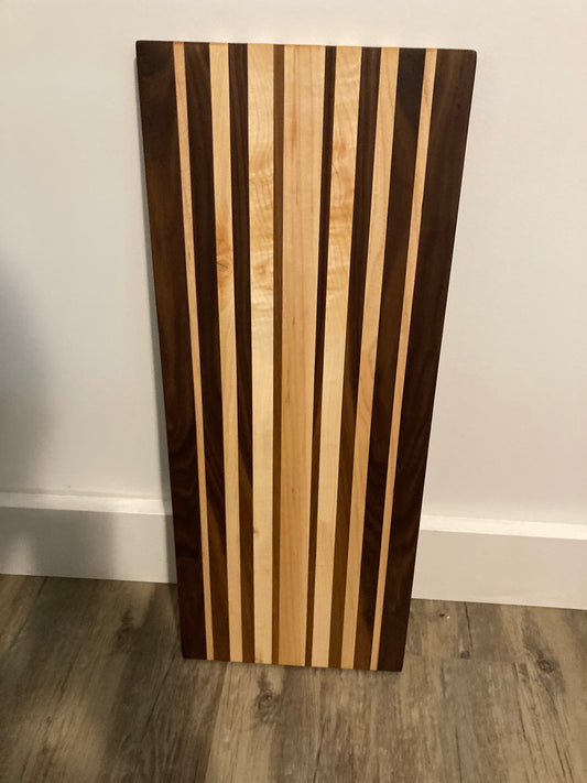 Double Fade Walnut and Maple Bread Board