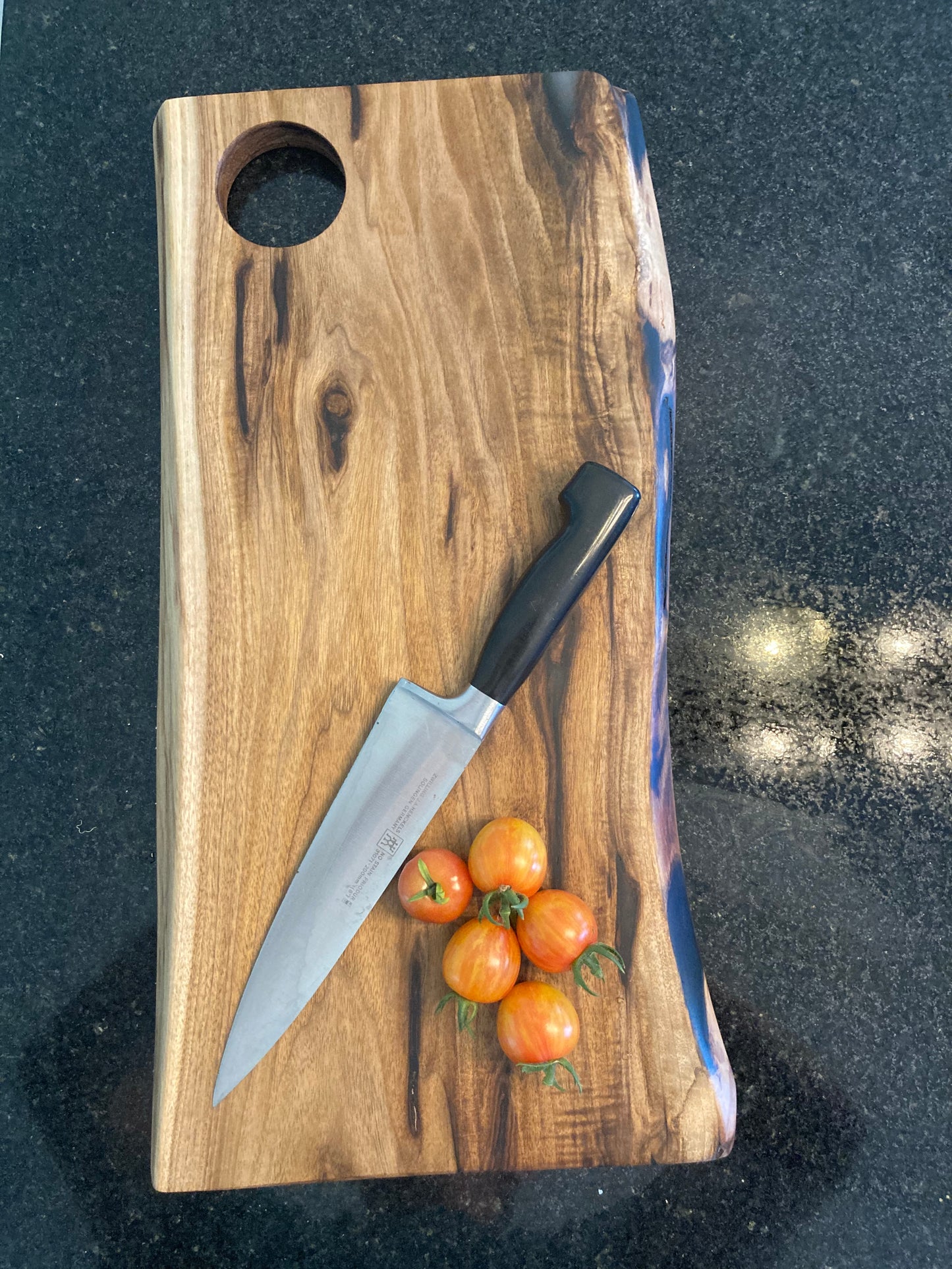 Butternut Board with Epoxy Highlights