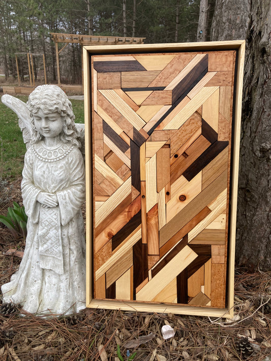 Wood Mosaic Wall Art