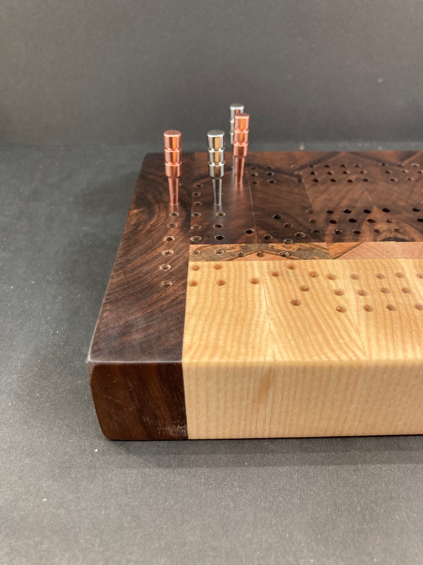 End Grain Cribbage Board