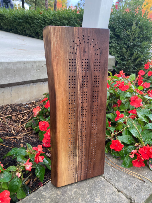 Butternut Cribbage Board